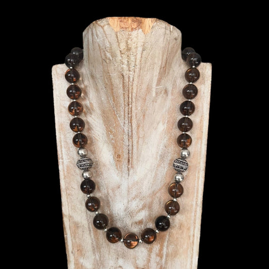 Collar Cuarzo Ahumado