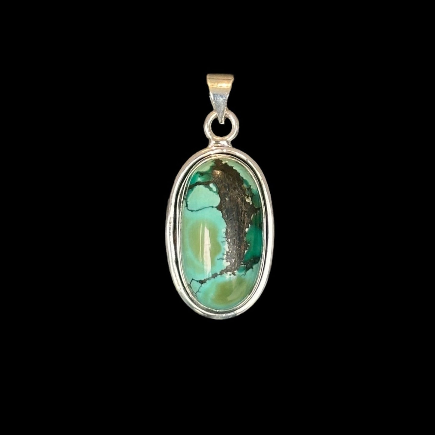 Colgante Oval Turquesa "Saki"