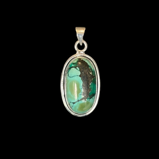Colgante Oval Turquesa "Saki"
