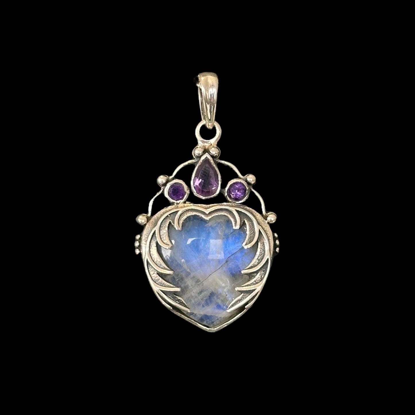 Colgante Corazón Moonstone