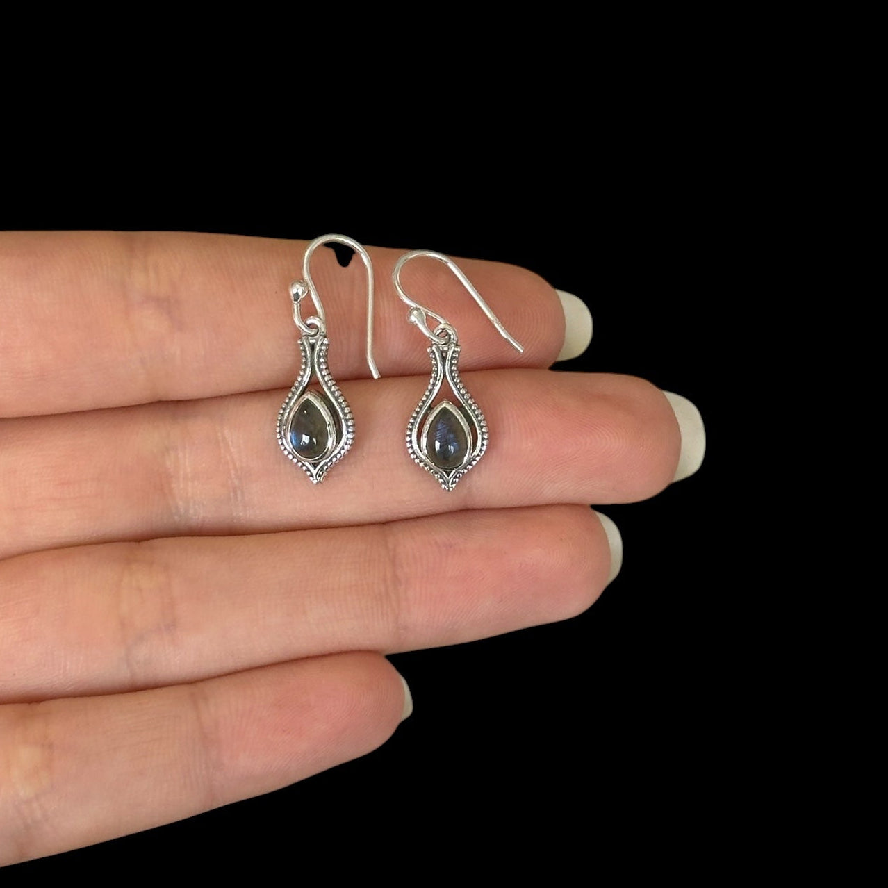 Pendientes Nila Labradorita