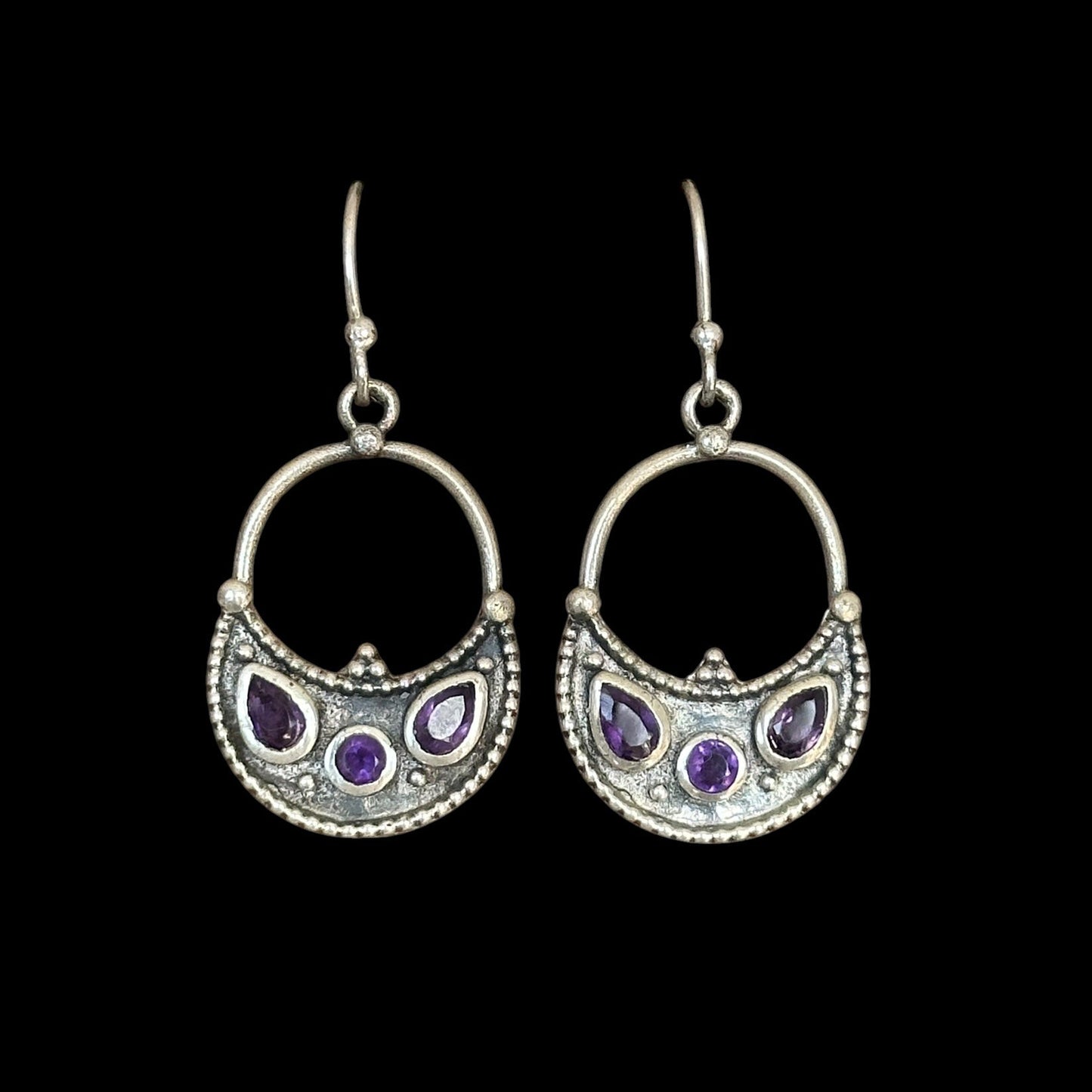 Pendientes Amara Amatista