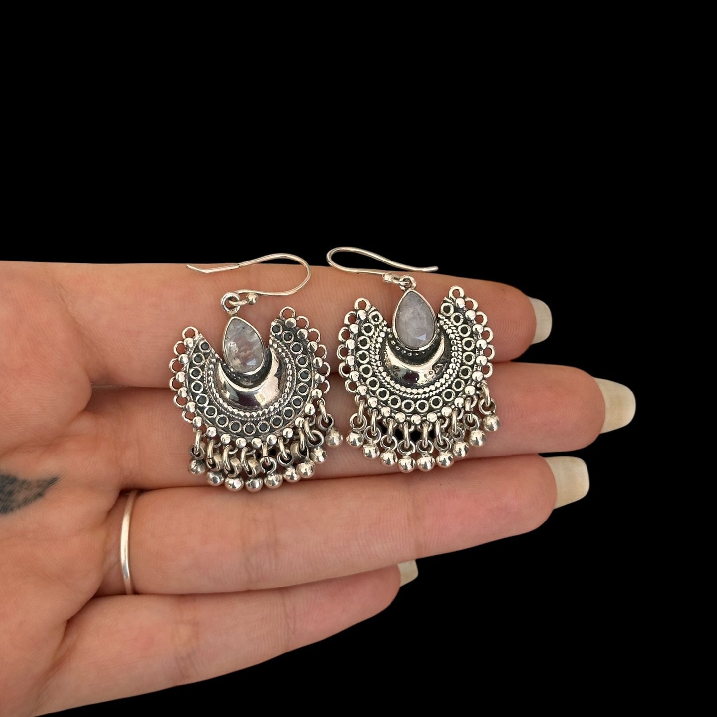 Pendientes Chunky Moon Piedra De Luna
