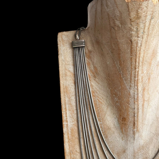 Halskette Silber 7 Fäden