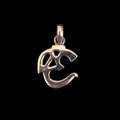Sterling Silver OM Symbol Pendant