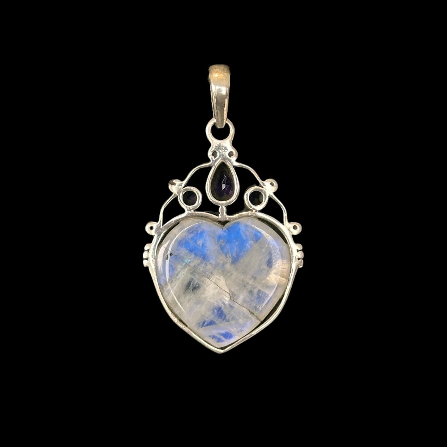Colgante Corazón Moonstone