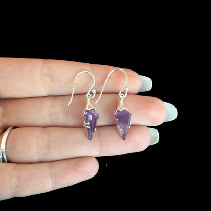 Pendientes "Trigis" Amatista