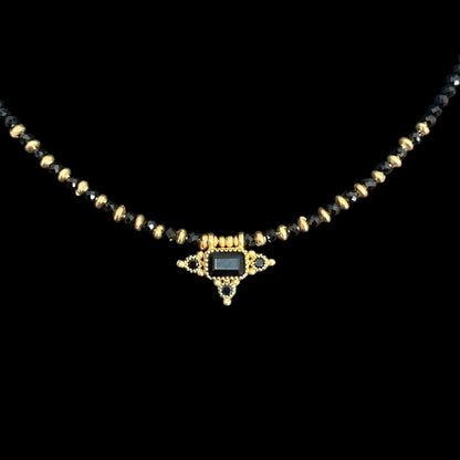 Collar SŪTRA · Ónix negro