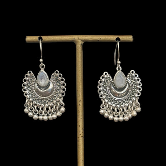 Pendientes Chunky Moon Piedra De Luna