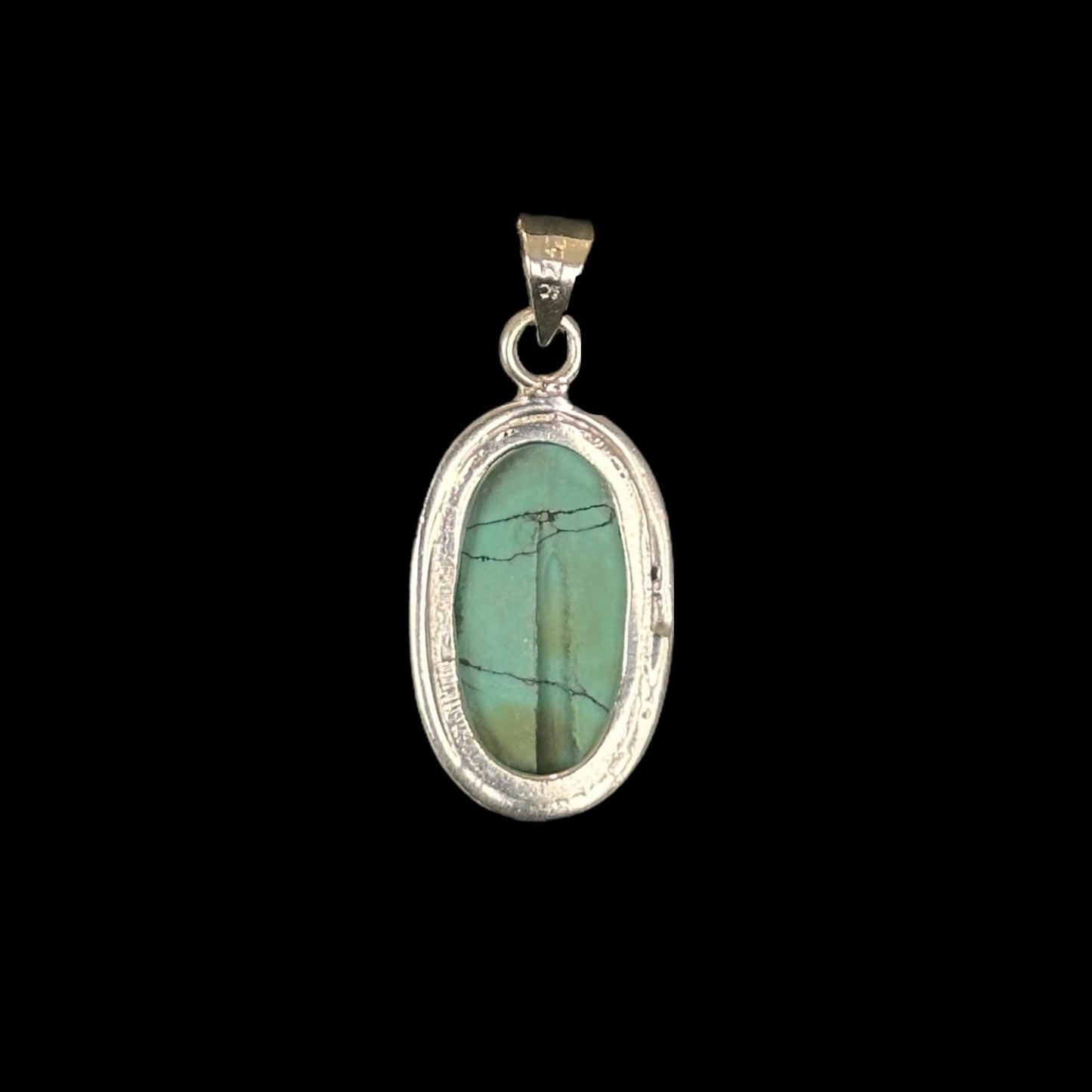 Colgante Oval Turquesa "Saki"