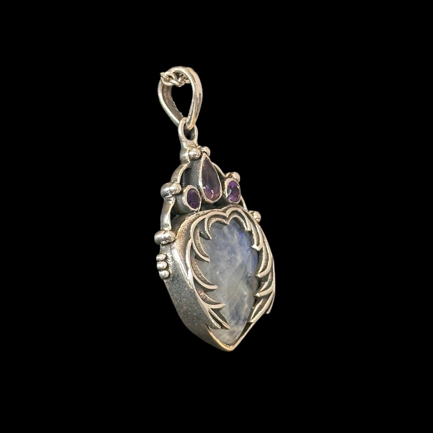 Colgante Corazón Moonstone