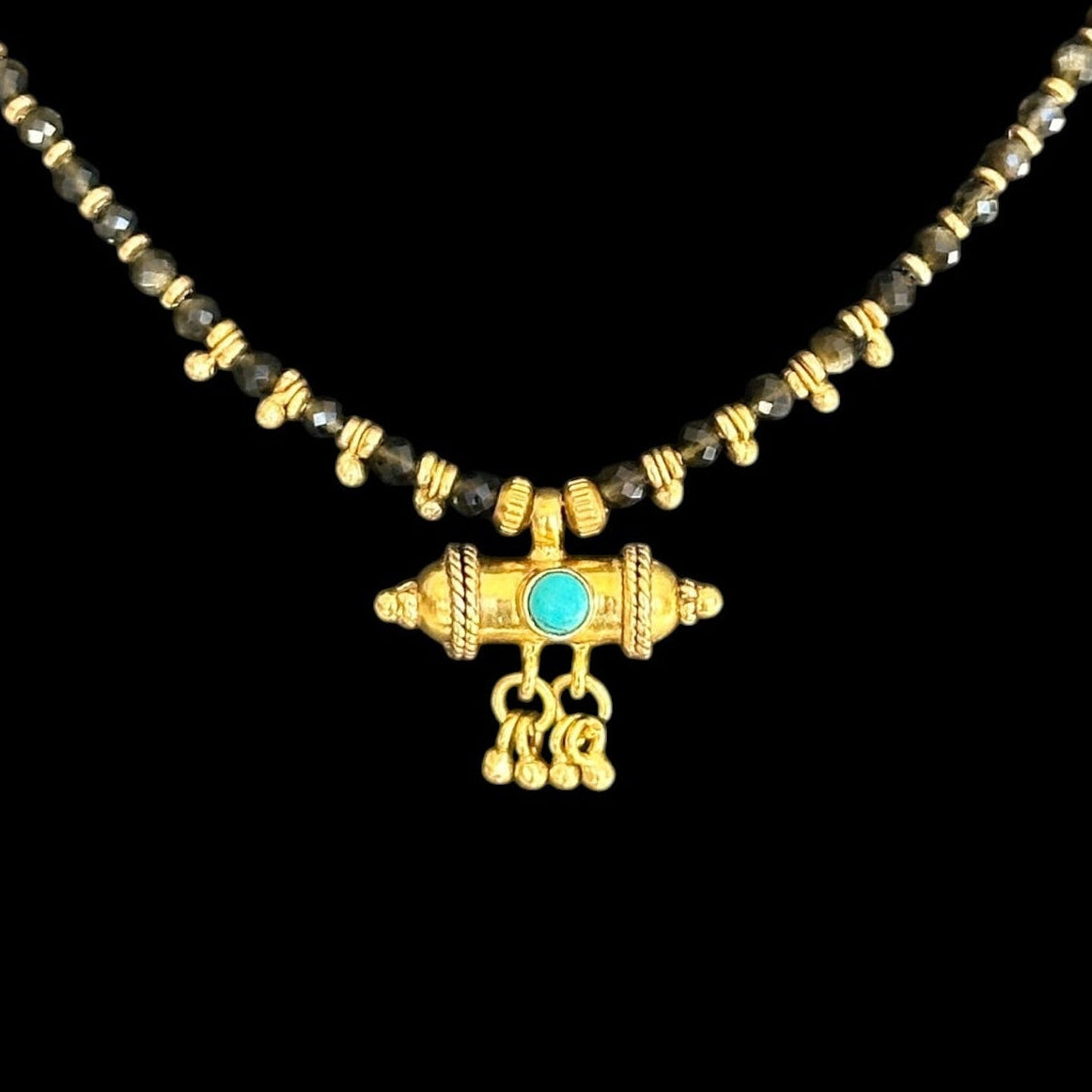 Collar Mantra Box Turmalina Verde