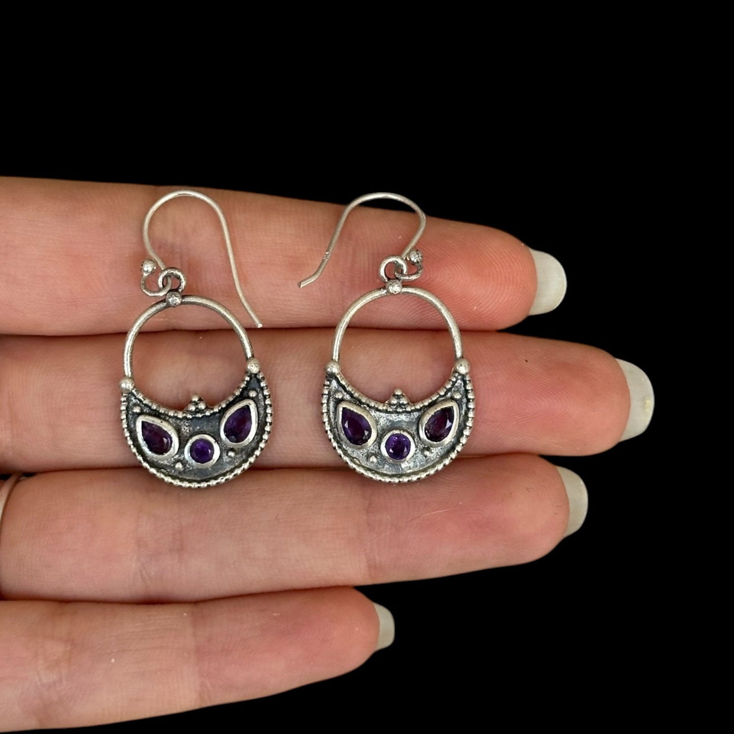 Pendientes Amara Amatista