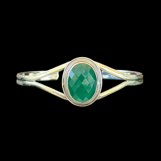 Pulsera Rigida Onyx Verde