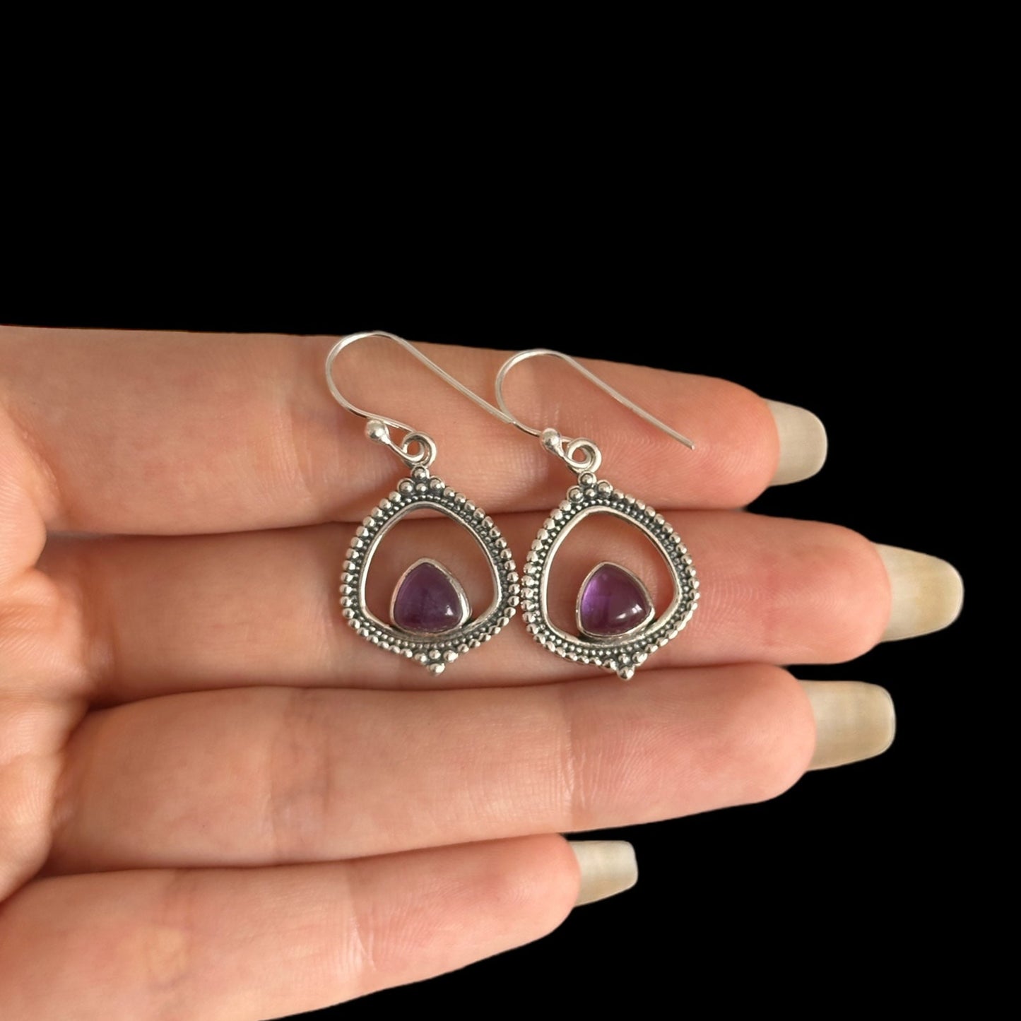 Pendientes "Alisha" Amatista