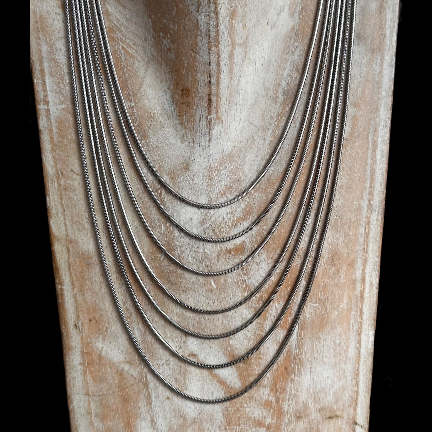 Collar Plata 7 Hilos