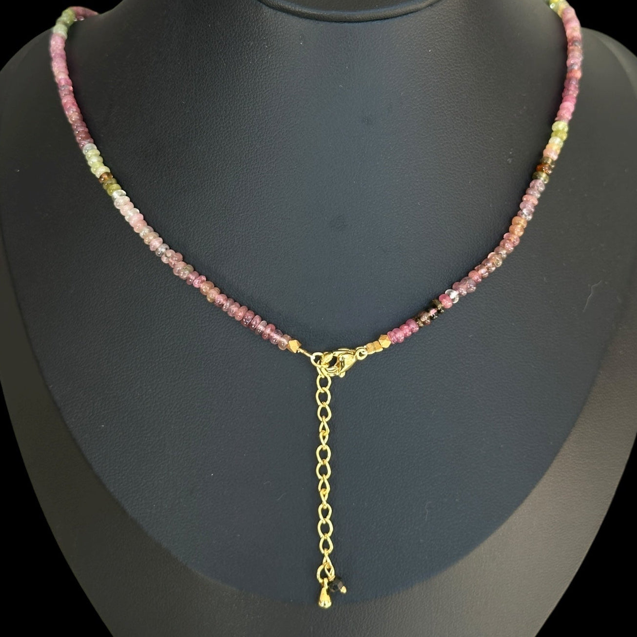 Collar Mantra box Turmalina multicolor