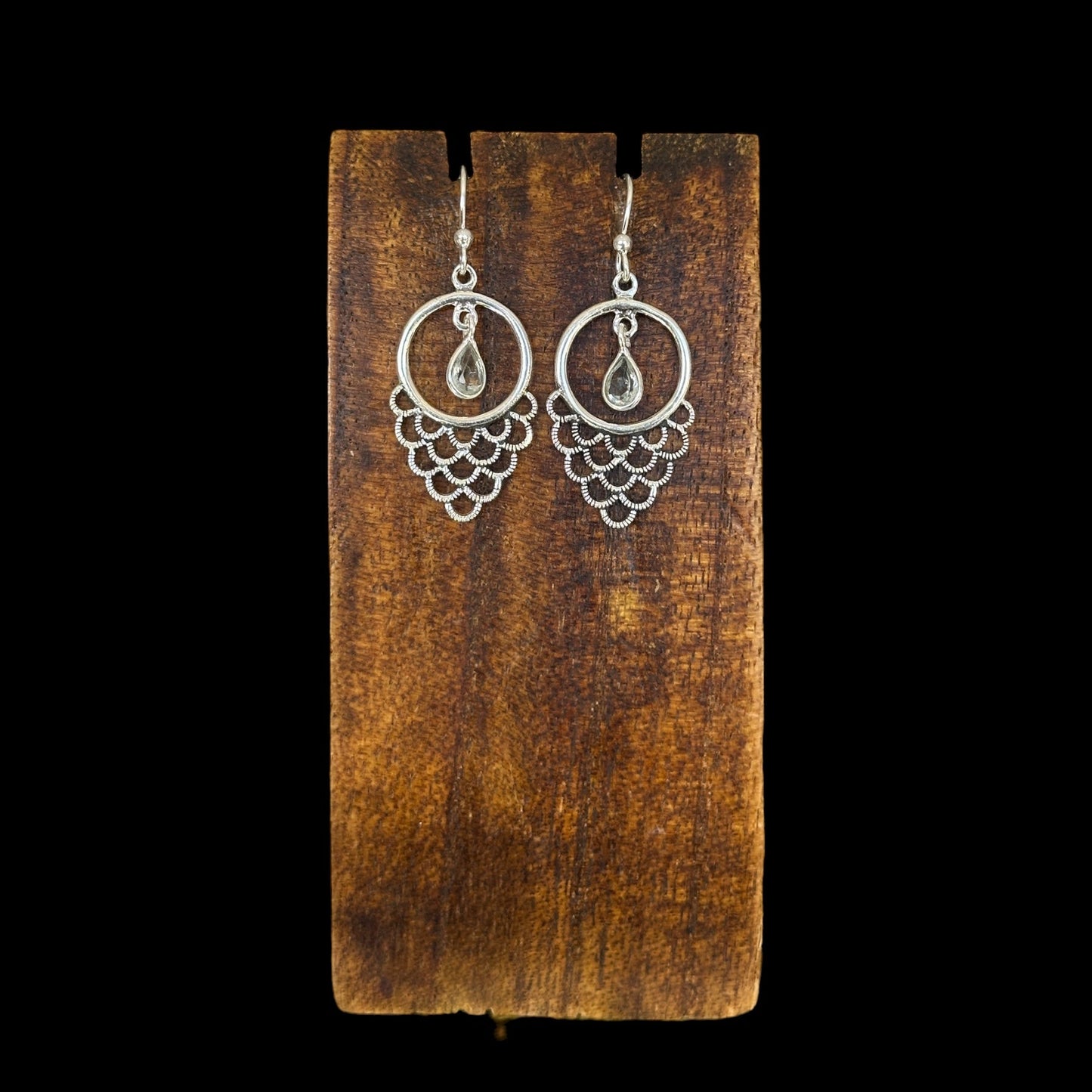 Pendientes Chandrika Aguamarina