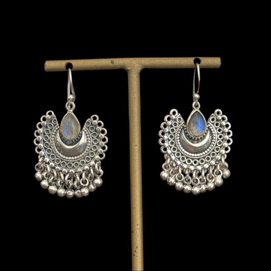 Pendientes Chunky Moon Labradorita