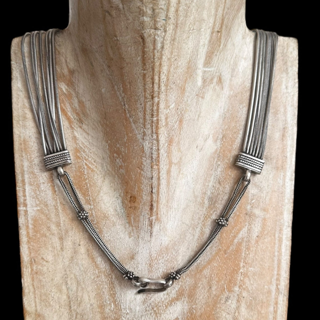 Collar Plata 7 Hilos