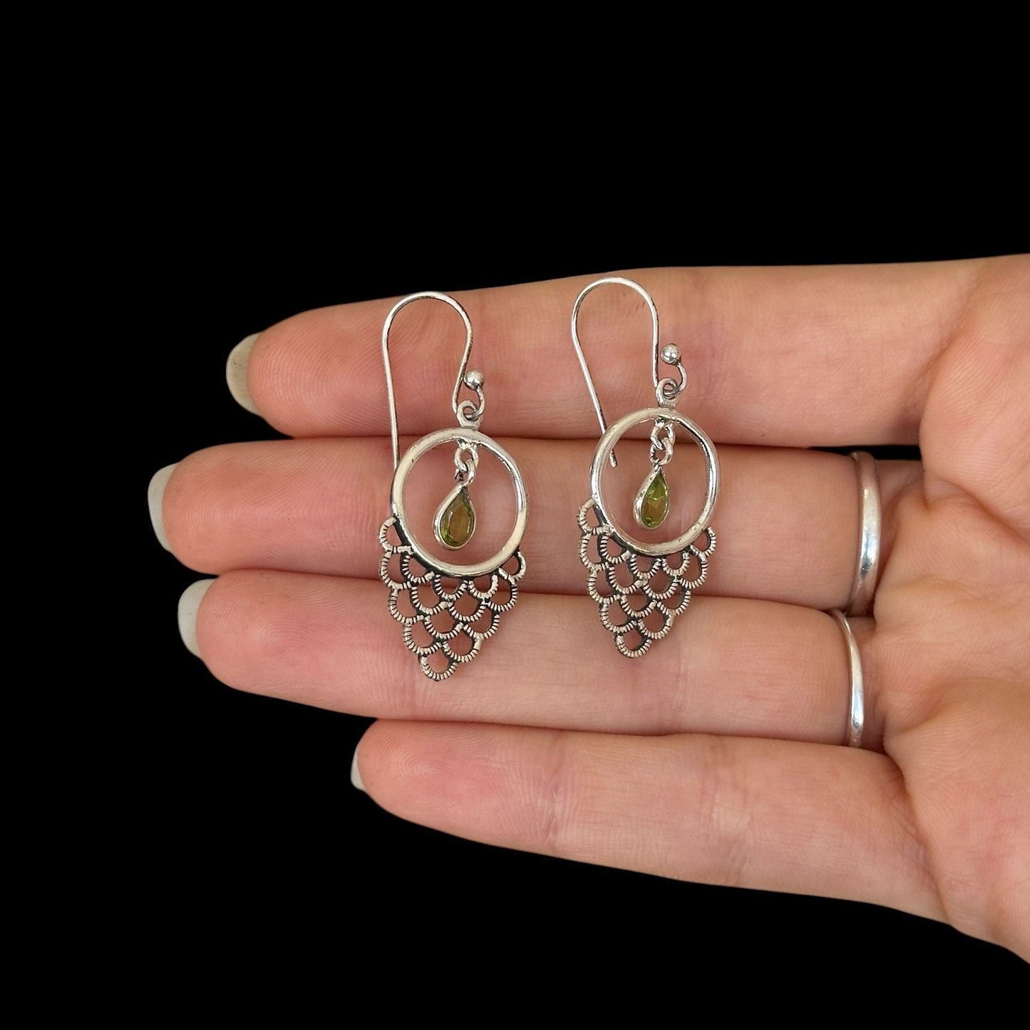 Pendientes Chandrika Peridoto