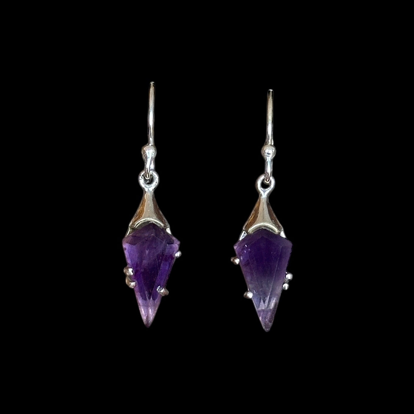 Pendientes "Trigis" Amatista