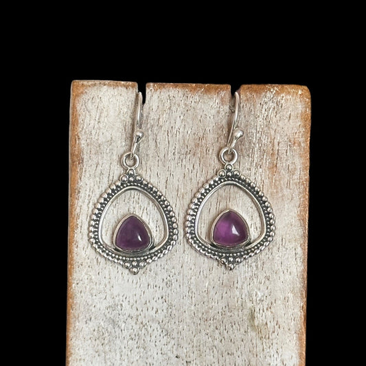Pendientes "Alisha" Amatista
