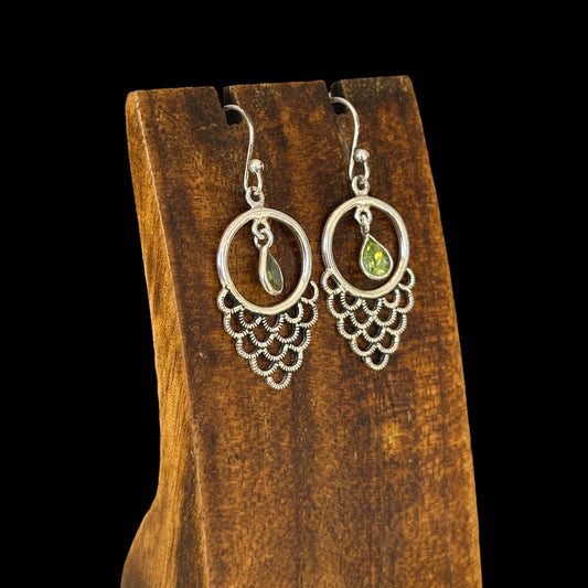 Pendientes Chandrika Peridoto