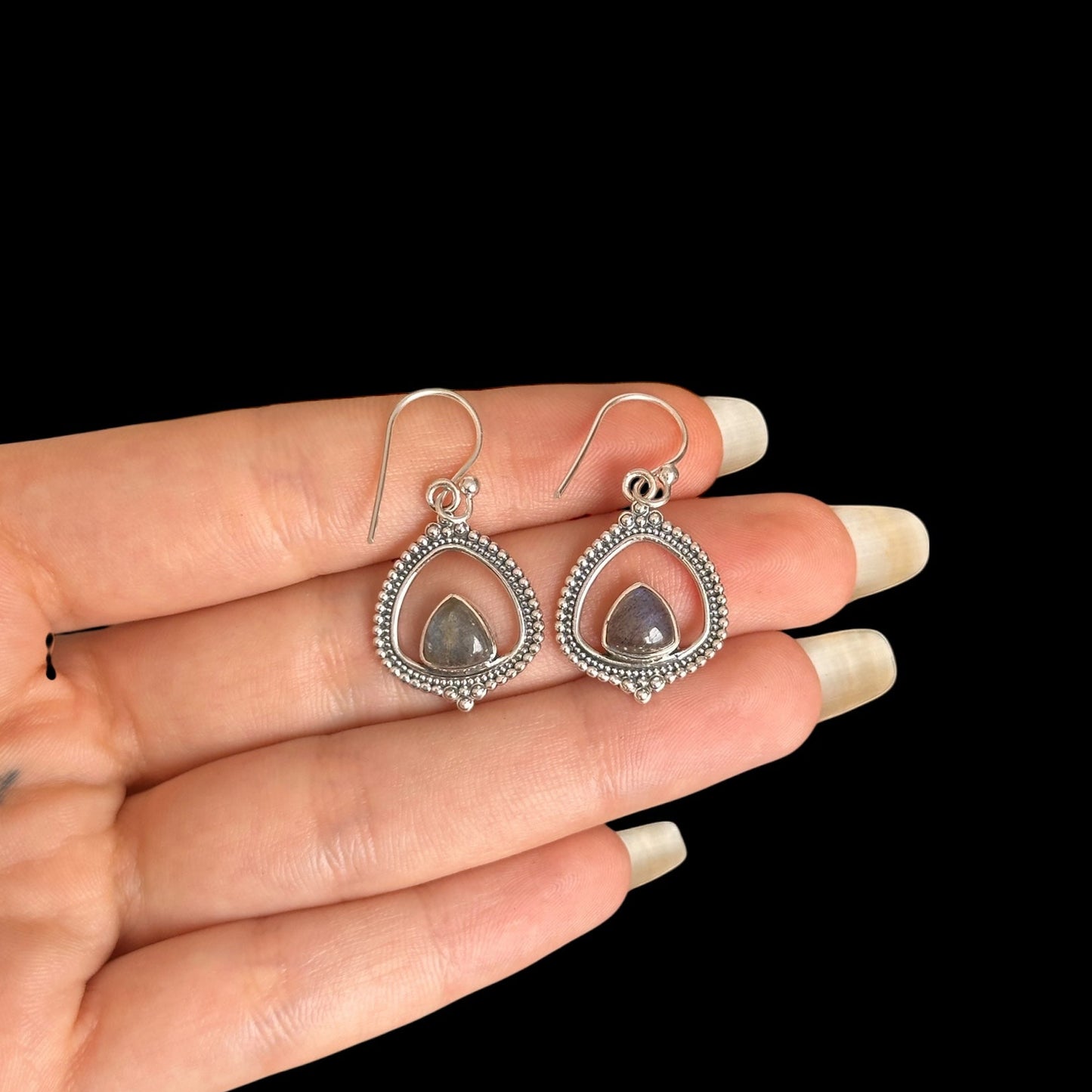 Pendientes "Alisha" Labradorita