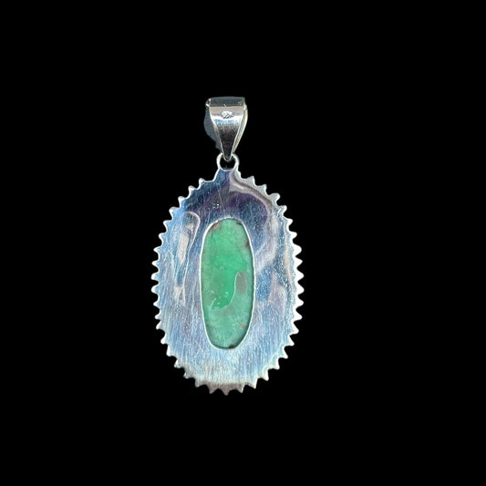 Anhänger "Dots" Chrysopras