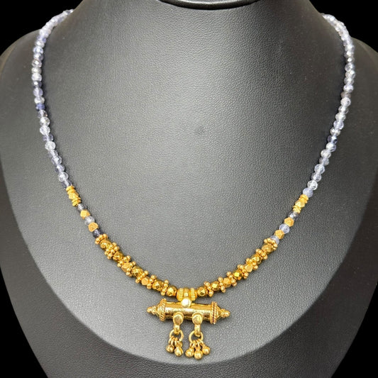 Mantra Box Iolite Necklace
