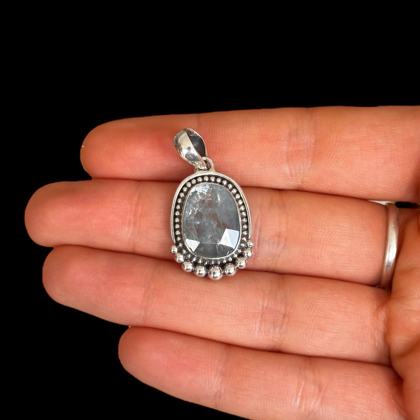 Colgante "Swastina" Aguamarina