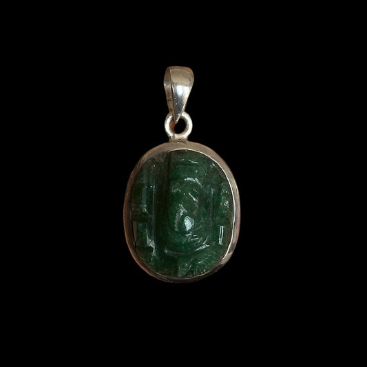 Anhänger Ganesha geschnitzt Aventurin Klein