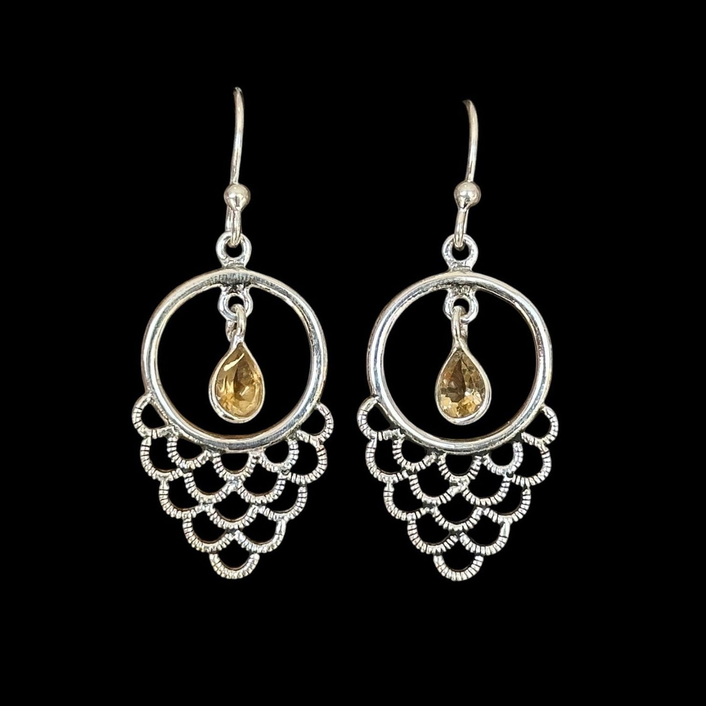 Pendientes Chandrika Citrino