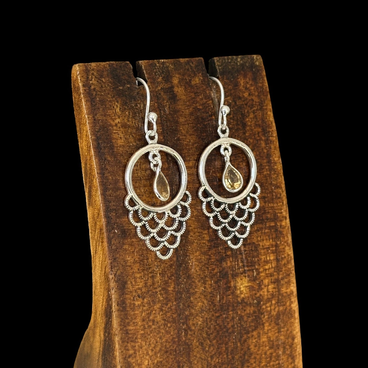 Pendientes Chandrika Citrino