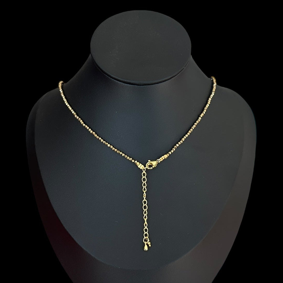 Mantra Box Pyrite Necklace
