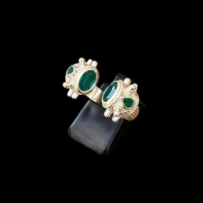 Ring "Kalinda" Grüner Onyx