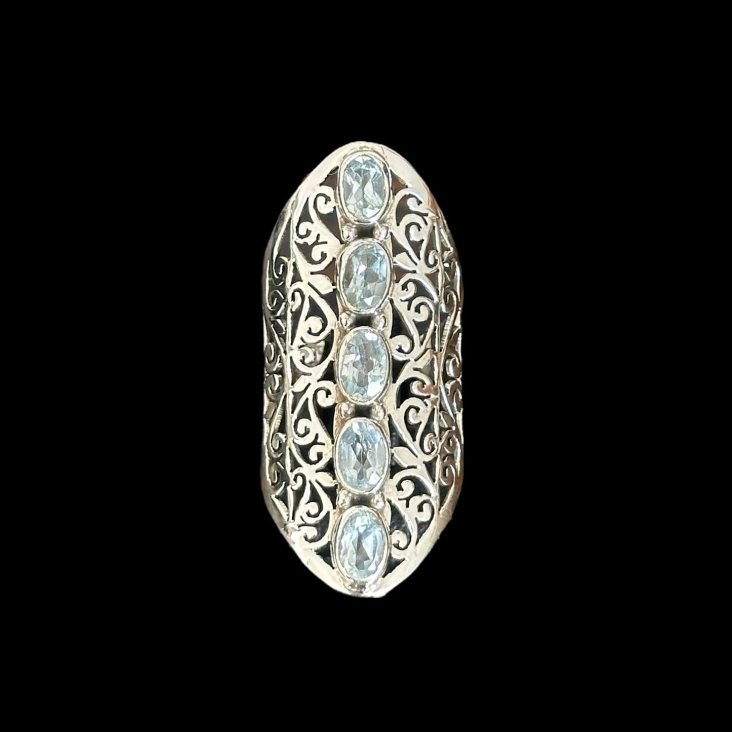 Anillo Filigrana Topacio