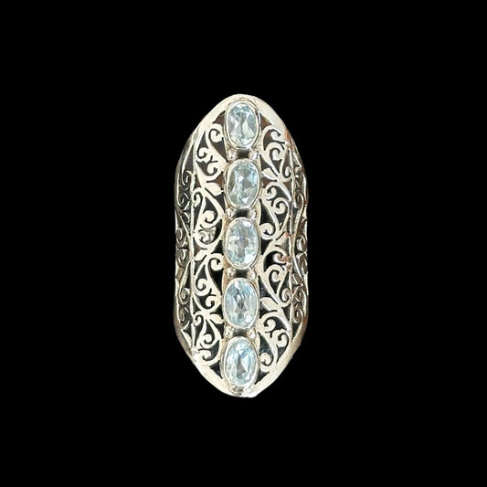 Anillo Filigrana Topacio