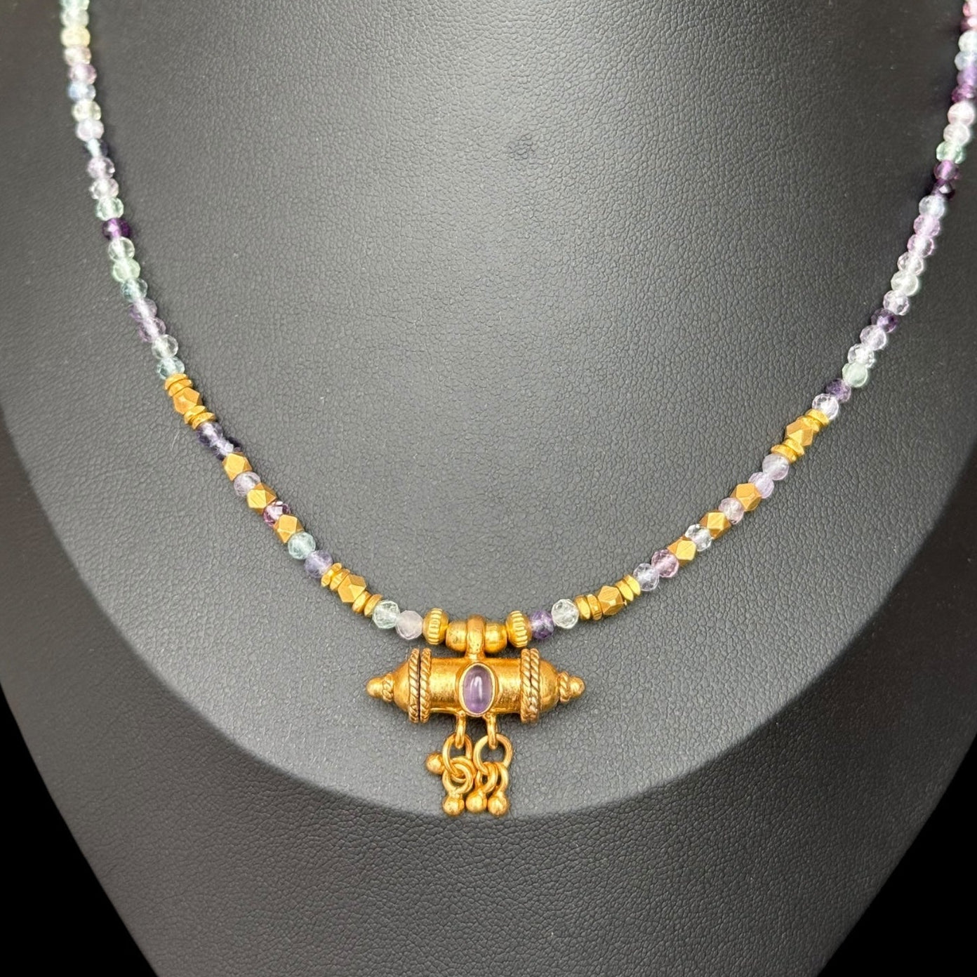 Collar Mantra Box Fluorita 1