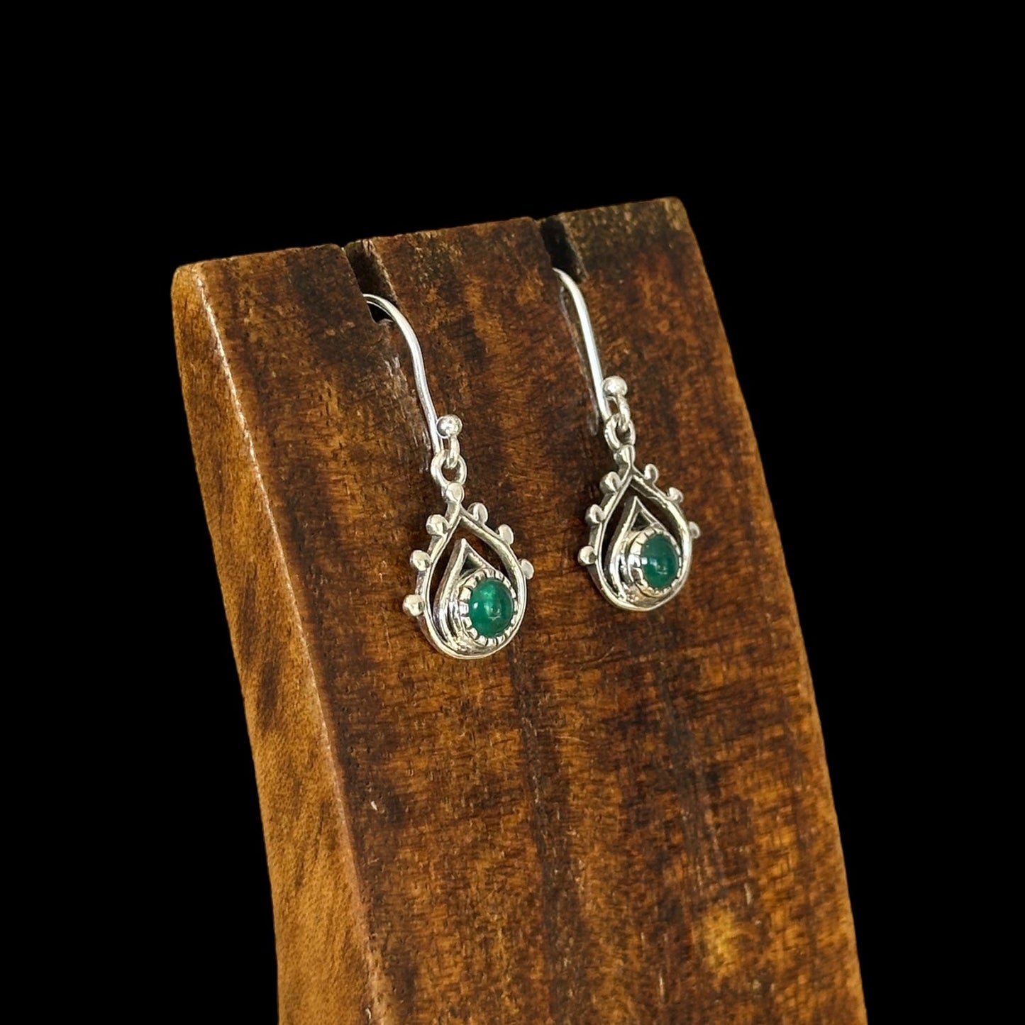 Pendientes Turia Onix Verde