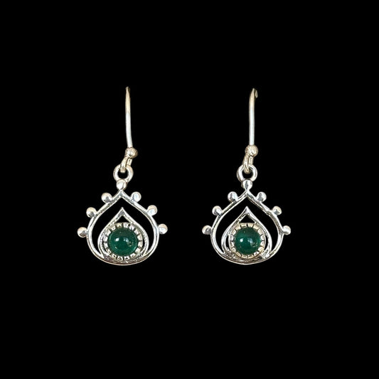 Pendientes Turia Onix Verde
