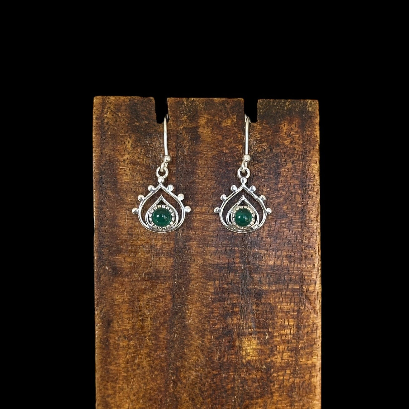 Pendientes Turia Onix Verde