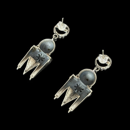 Pendientes "Trishula-Shri" (त्रिशूल श्री)