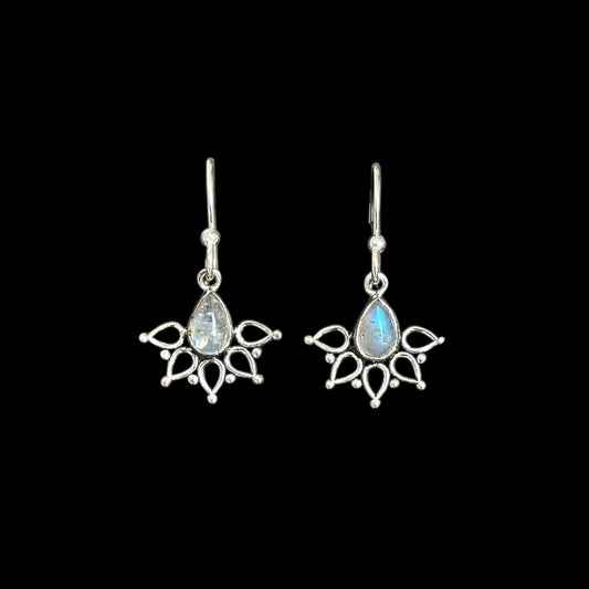 Pendientes "Jyoti" Piedra De Luna