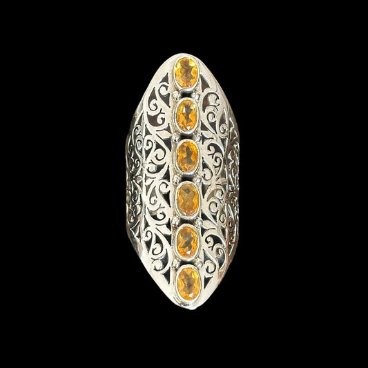 Anillo Filigrana Citrinos