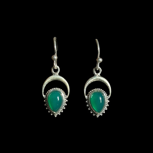 Pendientes "Neela" Onix Verde