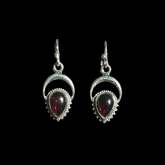 Pendientes "Neela" Granate