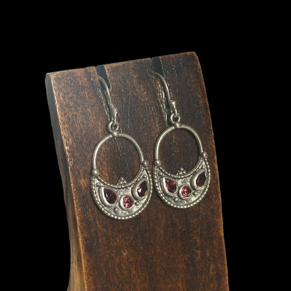 Amara Garnet Earrings