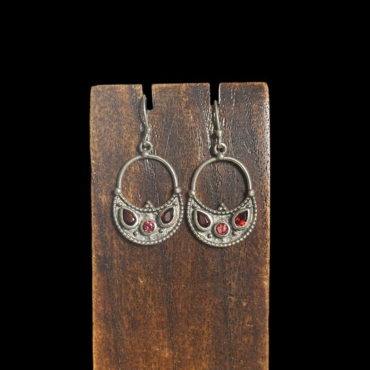 Pendientes Amara Granate